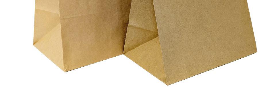 Papiertragetaschen bedruckt abgeschnitten oben