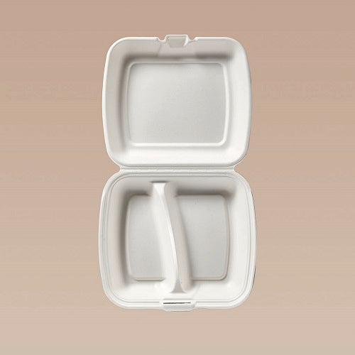 Menübox, 2-geteilt, längs, 203 x 230 x 71 mm - 200 Stk.