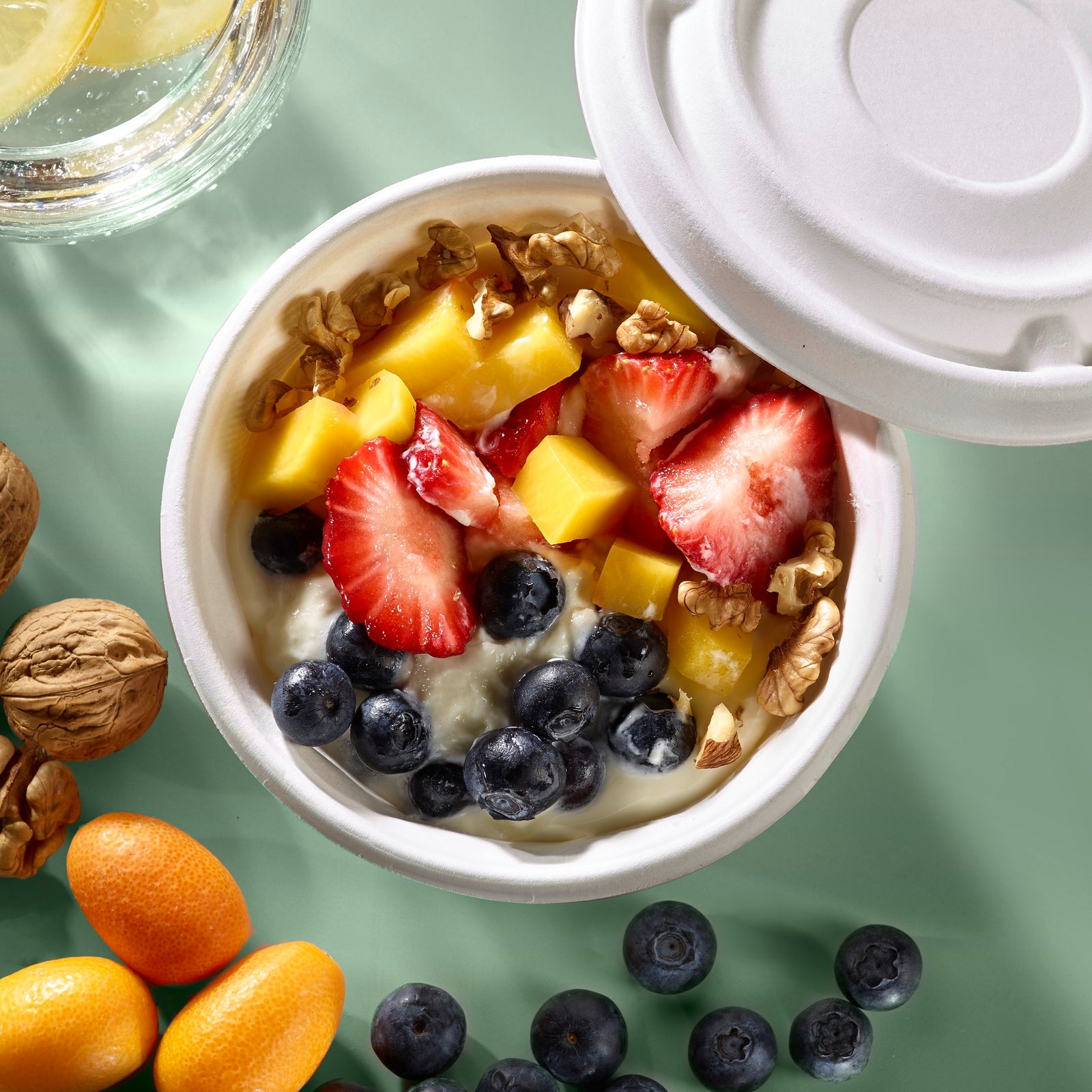 Schale, rund, 420 ml, verschließbar - 500 STK.